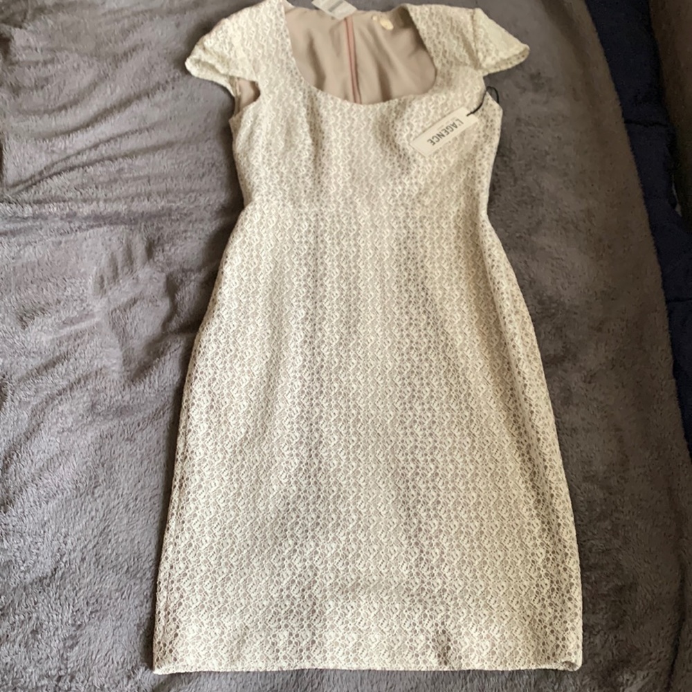 Beautiful l’Agence white lace dress brand new with tags in size 4